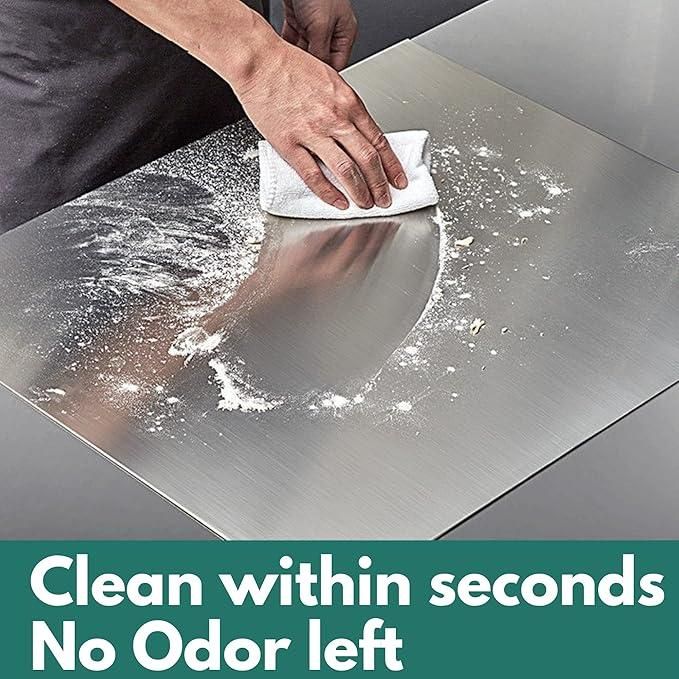 Stainless Steel Chopping Board – 35x31cm Heavy Duty