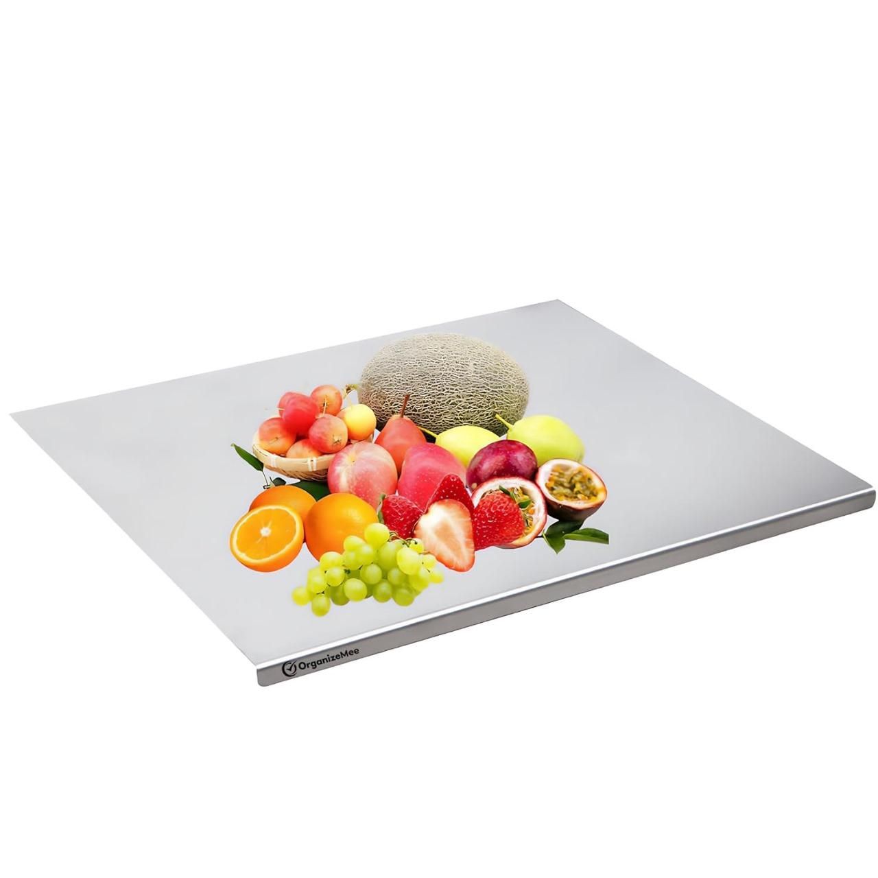 Stainless Steel Chopping Board – 35x31cm Heavy Duty