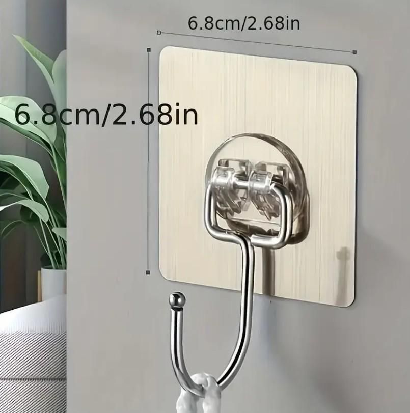 Golden Large Hooks for Hanging (Pack of 10) – Strong & Durable Wall Hooks