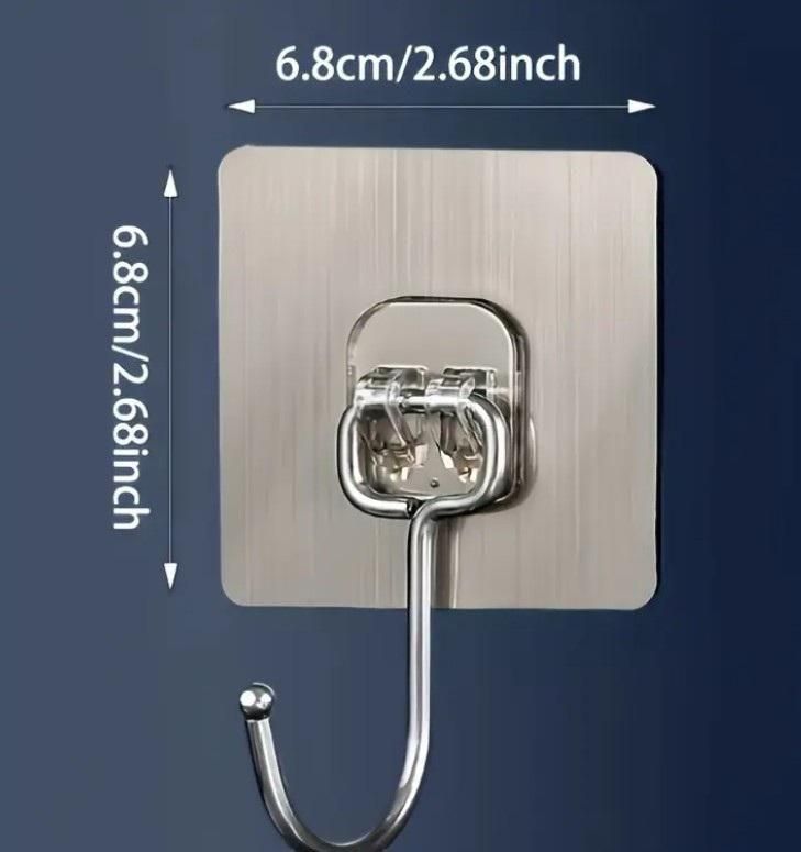 Golden Large Hooks for Hanging (Pack of 10) – Strong & Durable Wall Hooks