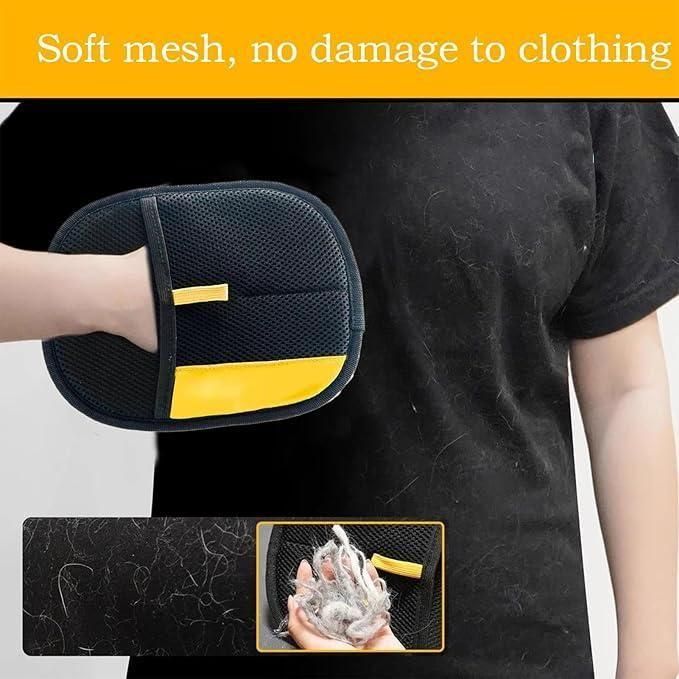 🌟 2-in-1 Pet Grooming & Hair Removal Gloves (Pack of 2)