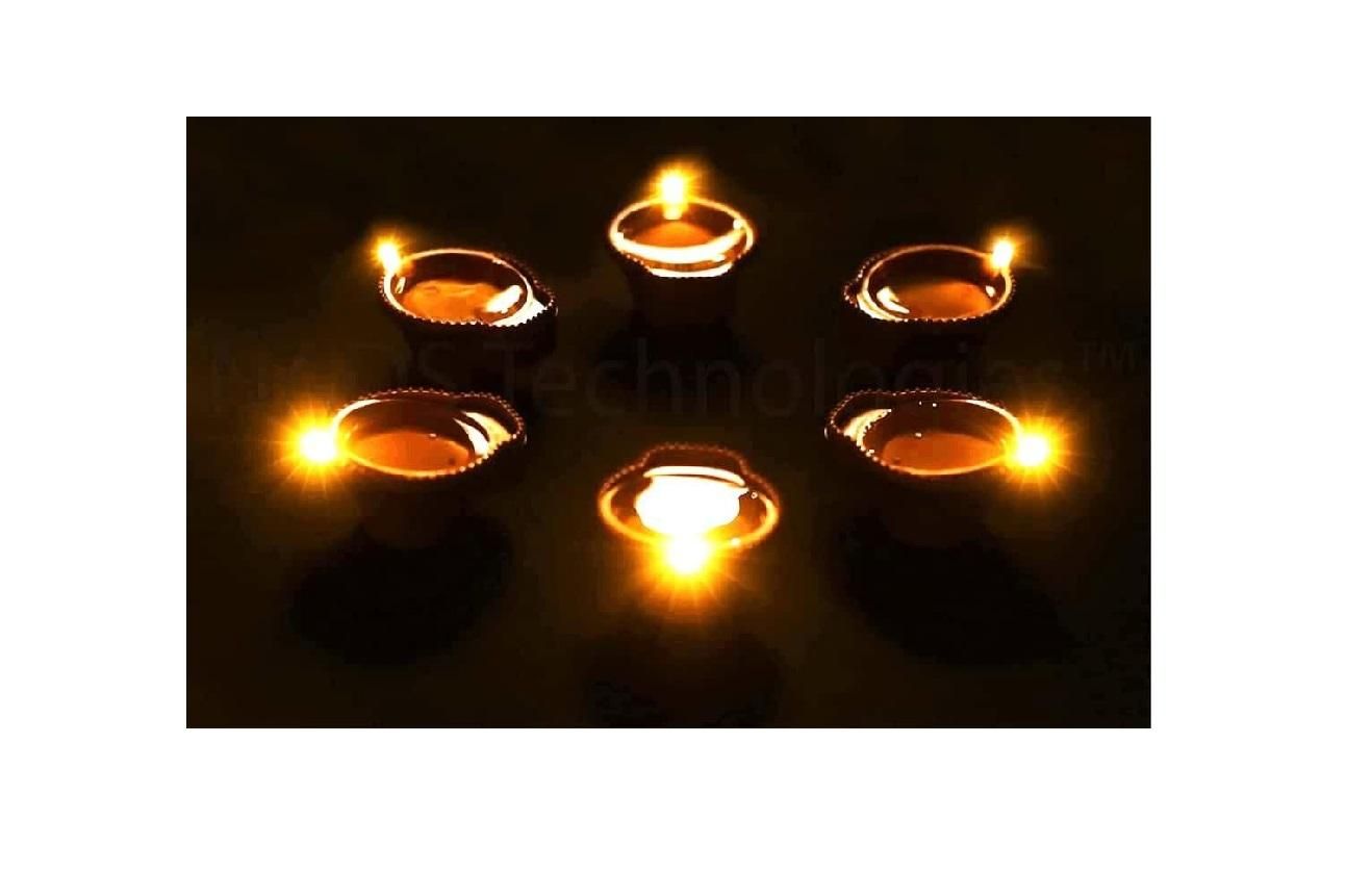 LED Water Sensor Diyas – Ambient Decorative Lights (Pack of 6/12/18/24)