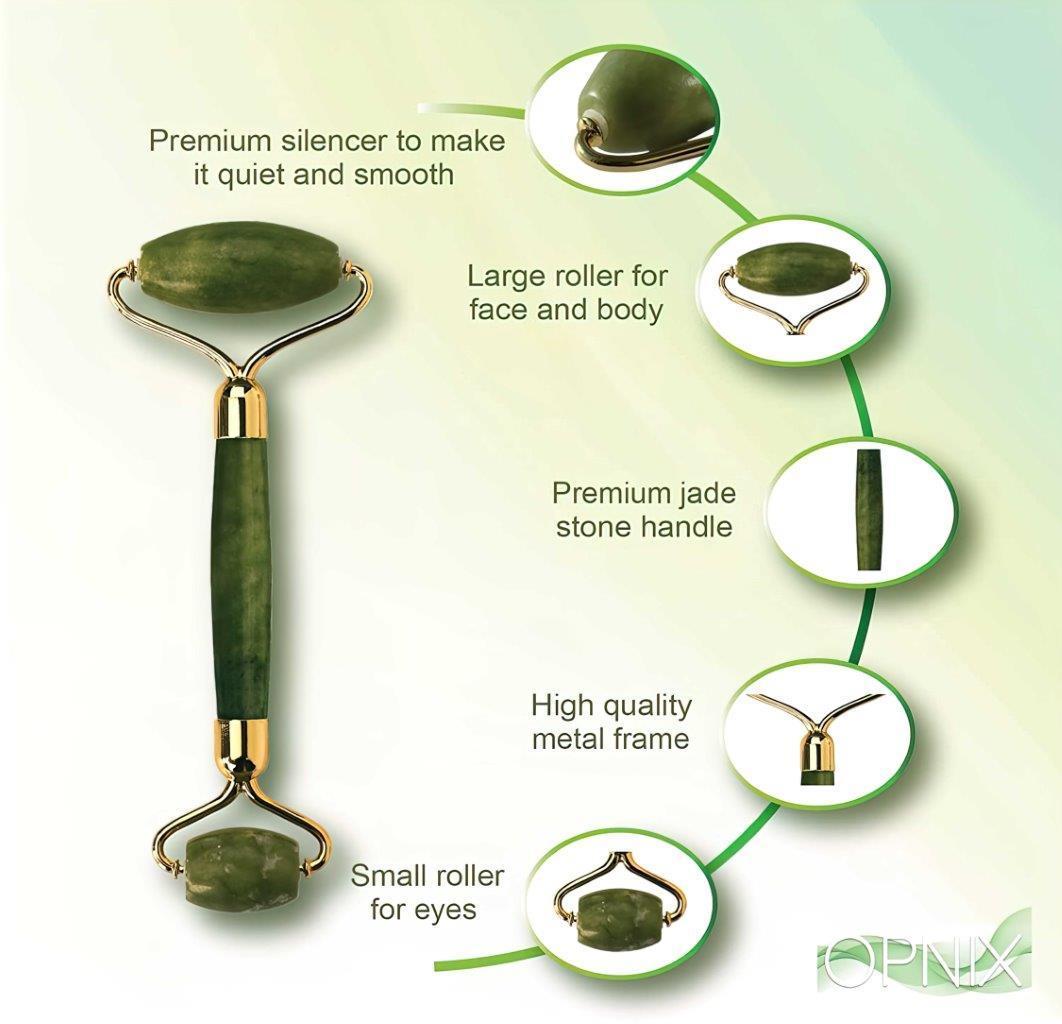 Natural Jade Stone Face Massage Roller – Relax, Refresh & Rejuvenate Skin