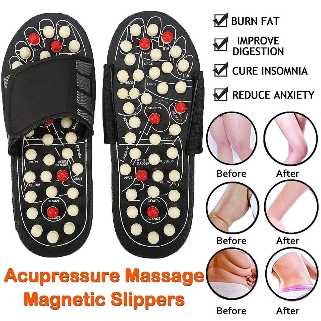 Acupressure & Magnetic Therapy Paduka Slippers – Improve Blood Circulation (Unisex)