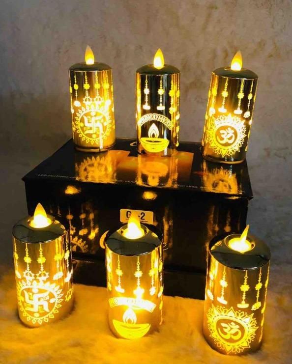 Realistic Moving Flame LED Light – Warm & Cozy Ambience
