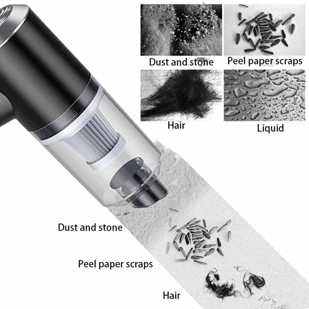 Portable Air Duster & Wireless Vacuum Cleaner – 2 in 1 Powerful Cleaning Tool
