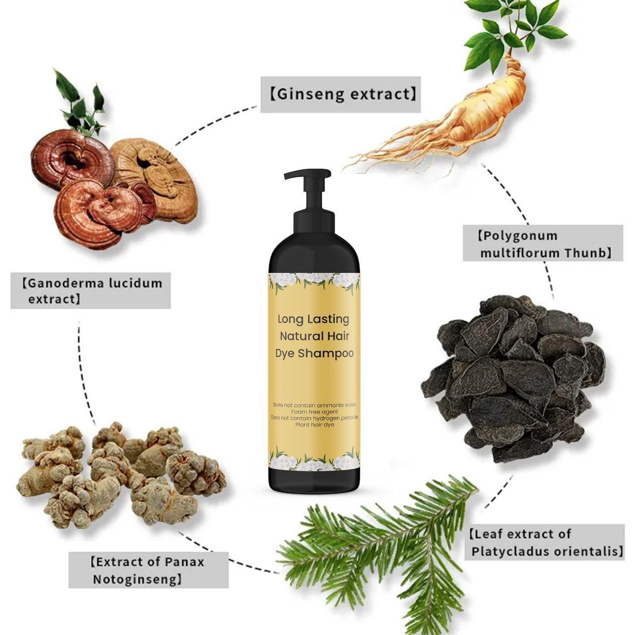 Long Lasting Natural Hair Dye Shampoo – 100ML