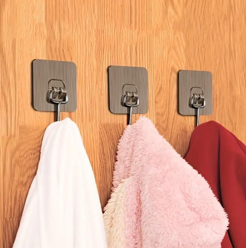 Golden Large Hooks for Hanging (Pack of 10) – Strong & Durable Wall Hooks