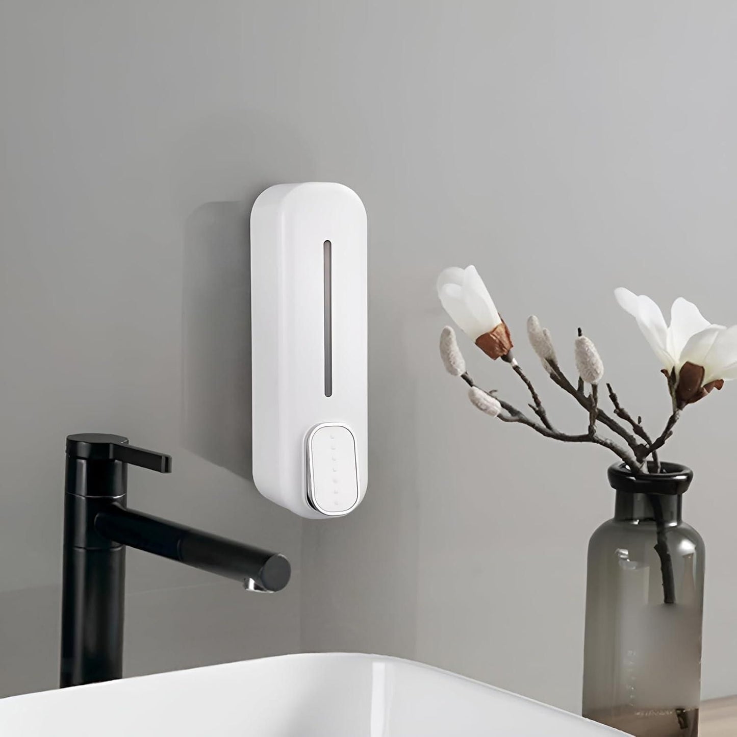 Wall-Mounted Manual Soap Dispenser – Press & Clean Design