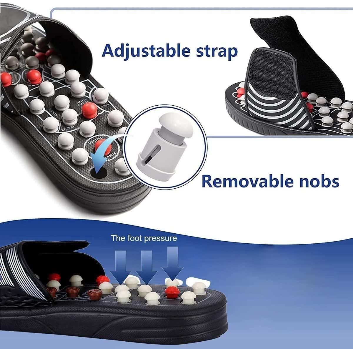 Acupressure & Magnetic Therapy Paduka Slippers – Improve Blood Circulation (Unisex)