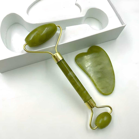 Natural Jade Stone Face Massage Roller – Relax, Refresh & Rejuvenate Skin