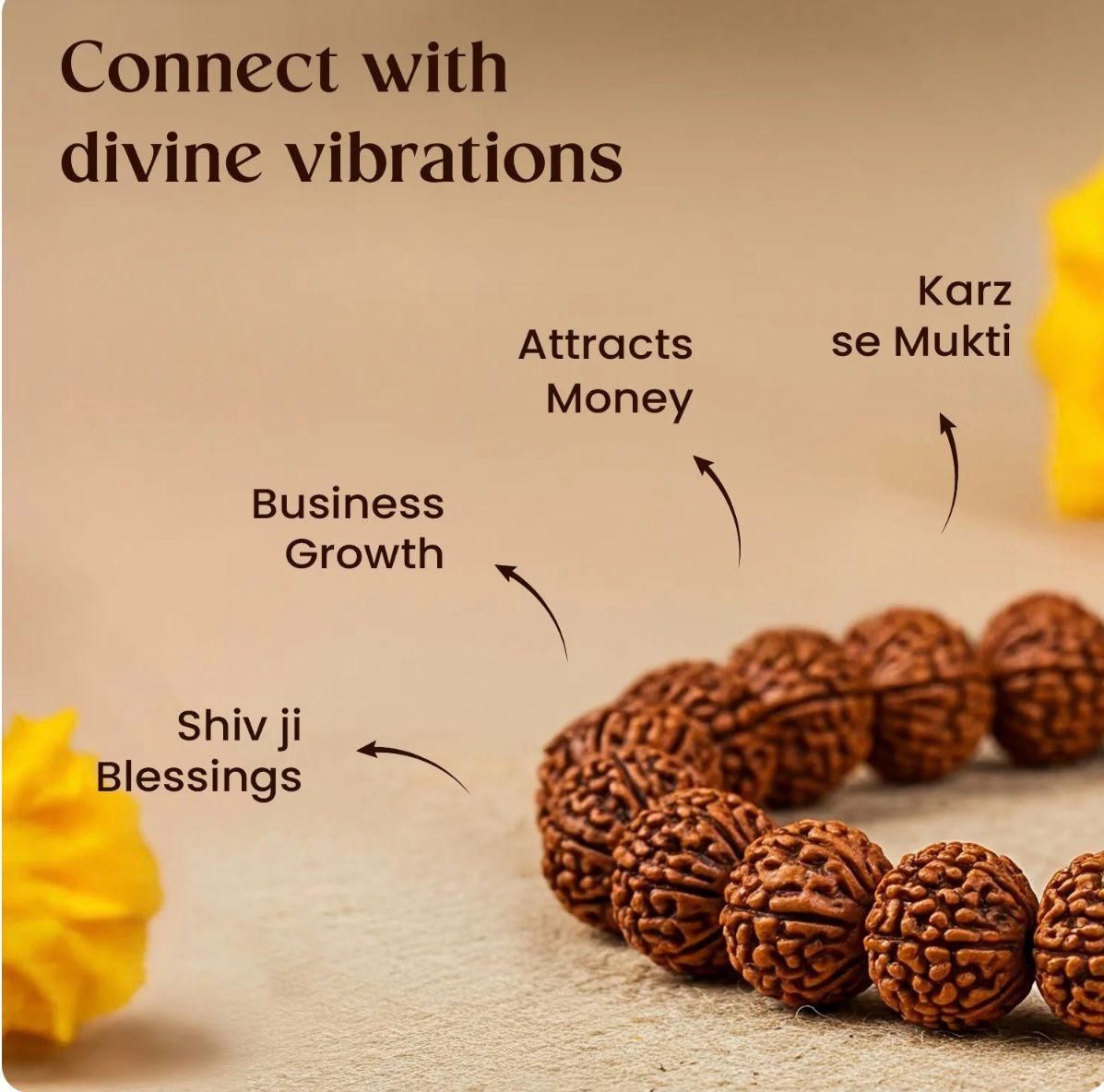 7 Mukhi Rudraksha Bracelet – Divine Energy & Prosperity Beads