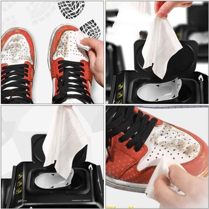Natural Sneaker & Shoe Cleaner Wipes – Pack of 80