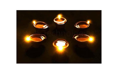 LED Water Sensor Diyas – Ambient Decorative Lights (Pack of 6/12/18/24)