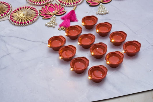 LED Water Sensor Diyas – Ambient Decorative Lights (Pack of 6/12/18/24)