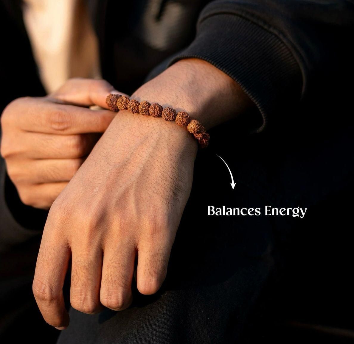 7 Mukhi Rudraksha Bracelet – Divine Energy & Prosperity Beads