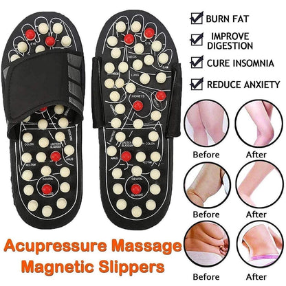Acupressure & Magnetic Therapy Paduka Slippers – Improve Blood Circulation (Unisex)