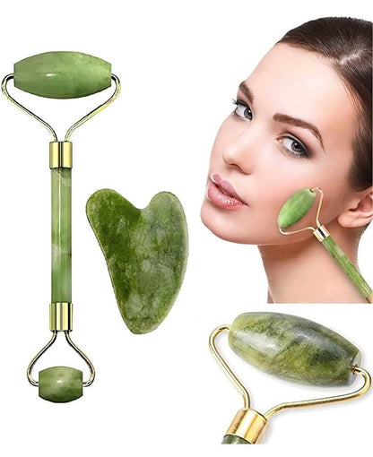 Natural Jade Stone Face Massage Roller – Relax, Refresh & Rejuvenate Skin